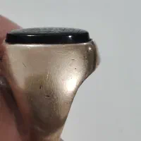 انگشتر قدیمی. نگین مشکی خطی|جواهرات|ماهدشت, |دیوار