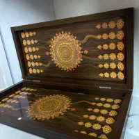 تخته نرد چوبی بزرگ طرح کلاسیک کاملاً نو با تخفیف