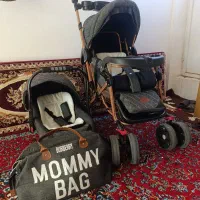 کالسکه و کریروساک بچه در حد نو