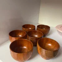 شیش تا پیاله چوبی نو