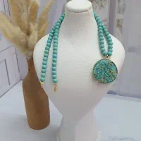 گردنبند فیروزه مناسب مادران و خانمهای شیک پسند|بدلیجات|اصفهان, درب کوشک|دیوار