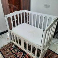 تخت گهواری ای نوزاد با تشک برند دکتر مترس