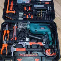 ست دریل گیربکسی و ابزار ۱۰۰ عددی