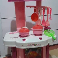 وسایل آشپزخونه اسباب بازی و میوه