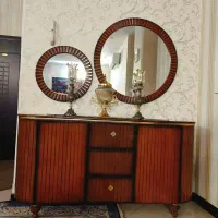 آینه کنسول کاملا سالم و میز تلوزیون|بوفه، ویترین، کنسول|ری, فیروزآبادی|دیوار