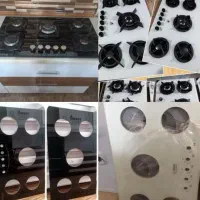 انواع شیشه اجاق گاز واستیل وصفحه لعاب موجود است