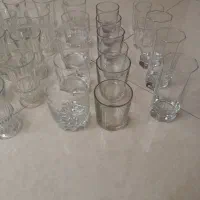 حراج لوازم منزل ۳۴ عدد لیوان پرده قالیچه ۶۰۰ تومان