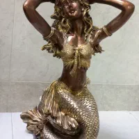 میز تلفن پری دریایی  و۳ تیکه تزیینی