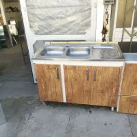 آبچکان وزی ظرفشوی درب دوکرال تمام فلز|آب‌چکان و نظم‌دهنده ظروف|کامیاران, |دیوار