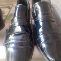 کفش مردانه ورنی سرمه ای ومشکی