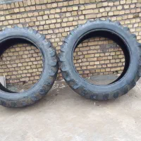 دو عدد لاستیک عقب سالم تراکتور رومانی