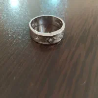 حلقه پلاتین با سنگ پرنس