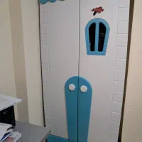 سرویس تخت خواب ویترین و کمد کودک