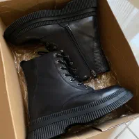 بوت چرم طبیعی مشکی