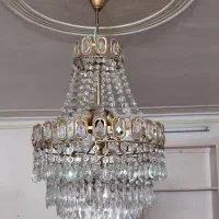 دو عدد لوستر کریستالی