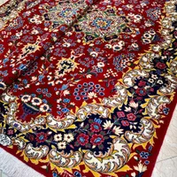 فرش دستباف جفت ۴ متری قالیچه یزد لاکی دستبافت|فرش|تهران, مولوی|دیوار