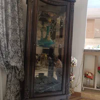بوفه ظرف قهوه ای