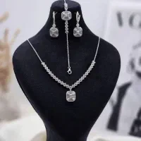 سرویس نقره جواهری عیناً طلا ساعت وست حلقه