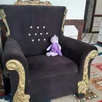 مبل۷نفره و میزشیشه ای|مبلمان خانگی و میز عسلی|نورآباد ممسنی, |دیوار