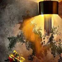 اجرای تخصصی میکروسمنت پتینه نقاشی دکوراتیو ورق طلا|خدمات پیشه و مهارت|آمل, |دیوار