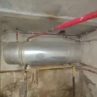 منبع دوجداره ۳۰۰لیتری موتورخانه  در حد نو نو