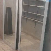 آینه قدی باقاب mdf سفید درحدنو