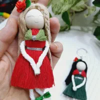 شمع اکسسوری عروسک مکرومه|صنایع دستی و سایر لوازم تزئینی|علیآباد کتول, |دیوار