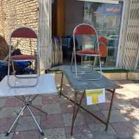 صندلی تاشو فلزی کد ۱۲۹.  فیروزآباد زارع