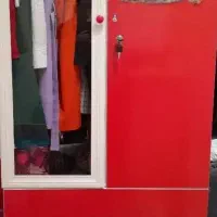 کمد بچه گانه دو قلو رنگ قرمز سفید