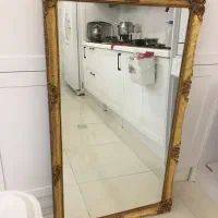 اینه با قاب چوبی اصل ورق طلا