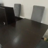 میز نهار خوری با میز جمع شو