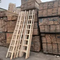 نردبام نردبان فقط چوبی ۸و۱۰و۱۲و۱۴پله