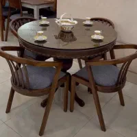 میز و صندلی غذاخوری مدل سبدی