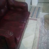 مبل تمام چرم ۴ نفره  کاملا سالم و نو|مبلمان اداری|تهران, سعادت‌آباد|دیوار