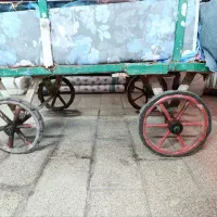 گاری چهار چرخ|ابزارآلات|قم, قلعه کامکار|دیوار