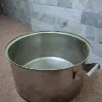 دیگ استیل ۱۳۰ لیتری ضخیم و محکم استیل نگیر