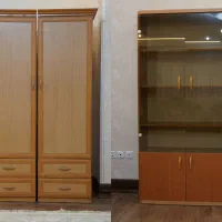 ۲ عدد کمد لباسی، ۱ عدد کتابخانه و ویترین پذیرایی