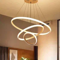 تولیدی لوستر ۳ حلقه مدرن ریموت دار|لوستر و چراغ آویز|تهران, لاله زار|دیوار