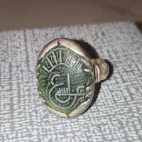 انگشتر نقره یشم یمن سبز