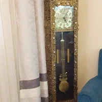 ست برنزی میز تی وی بوفه و ساعت ایستاده|میز تلویزیون|هشتگرد, شهرک کوثر|دیوار