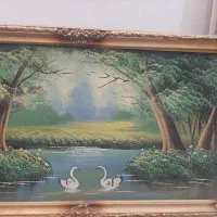 تابلو نقاشی آبرنگ|تابلو، نقاشی، عکس|قم, شهرک قدس|دیوار