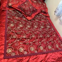 روتختی دونفره ساتن کارشده نو