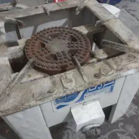 سنگ مرمر گرد وبیضی      چهار پایه گاز  صفحه چدن