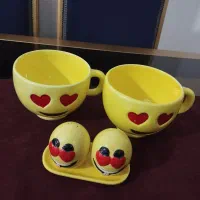 پارچ ولیوان سرامیکی و ست ظرف سوپ ..