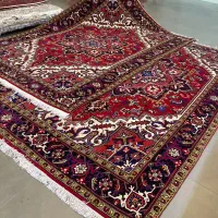 فرش دستباف (بساک) جفت ۶ م اصل هریس نو|فرش|مشکین‌دشت, |دیوار