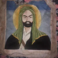 تابلو سوزن دوزی ظریف شمایل با قدمت تاریخی