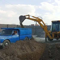 خدمات بیل میکانیکی نخاله استخر کانال نیسان کمپرس