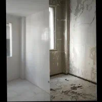 نقاشی ساختمان در و پنجره راه پله