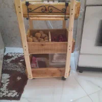 قفه چوبی چند کاره ، مخصوص ، آشپزخانه ، آرایشگاه|کتابخانه، شلف، قفسه‌های دیواری|صحنه, |دیوار