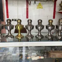 چراغ گردسوز انگلیسی برنجی|کلکسیون اشیاء عتیقه|گرگان, |دیوار